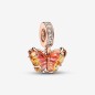 CHARM PENDENTE FARFALLA ARANCIONE E ROSA DONNA PANDORA 