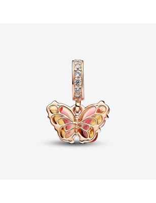 CHARM PENDENTE FARFALLA ARANCIONE E ROSA DONNA PANDORA  782698C01 Pandora