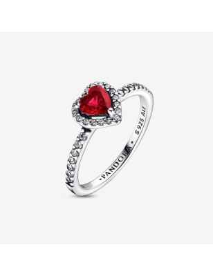 ANELLO CUORE IN RILIEVO ROSSO MIS.60 DONNA PANDORA  198421C02-60 Pandora