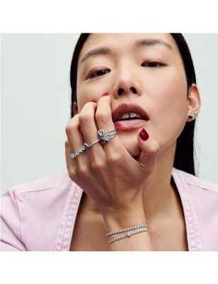 ANELLO CUORE IN RILIEVO ROSSO MIS.60 DONNA PANDORA  198421C02-60 Pandora