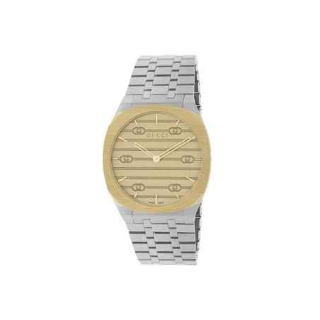 OROLOGIO GUCCI 25H 34MM PLACCATO ORO DONNA YA163403 Gucci