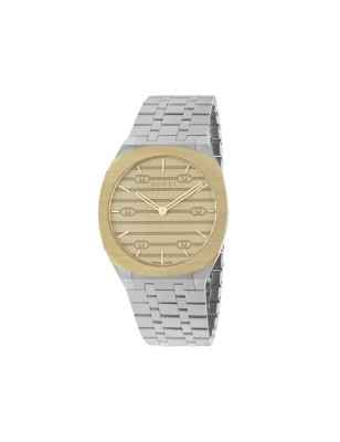 OROLOGIO GUCCI 25H 38MM PLACCATO ORO UOMO-DONNA YA163405 Gucci