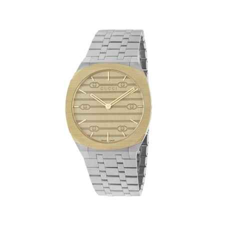 OROLOGIO GUCCI 25H 38MM PLACCATO ORO UOMO-DONNA YA163405 Gucci