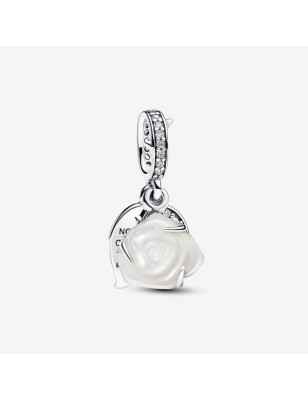 CHARM PENDENTE ROSA BIANCA DONNA PANDORA 793200C01 Pandora