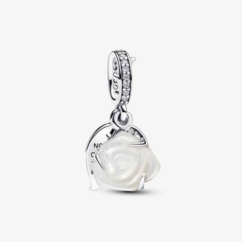 CHARM PENDENTE ROSA BIANCA DONNA PANDORA 