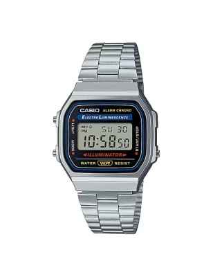 OROLOGIO ICONIC CROMATO UOMO-DONNA CASIO VINTAGE A168WA-1YES Casio