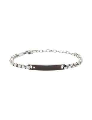 BRACCIALE BICOLOR UOMO BREIL TAG & CROSS TJ3221 Breil