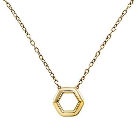 COLLANA HEXAGONIA IN ACCIAIO IP GOLD DONNA BREIL  TJ3507 Breil