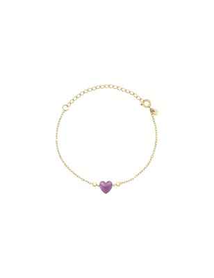 BRACCIALE CANDY ACCIAIO COLOR ORO E AMETISTA BREIL TJ3601 Breil