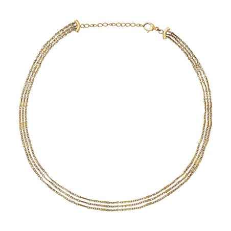 COLLANA ACCIAO COLOR ORO B WIRED DONNA BREIL  TJ3556 Breil