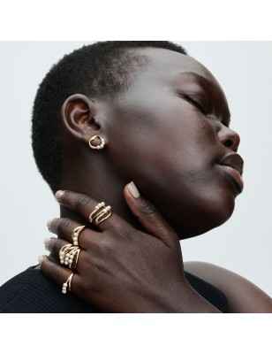 ANELLO LINEA SINUOSA PERLE E PAVE MIS.54 DONNA PANDORA  163258C01-54 Pandora