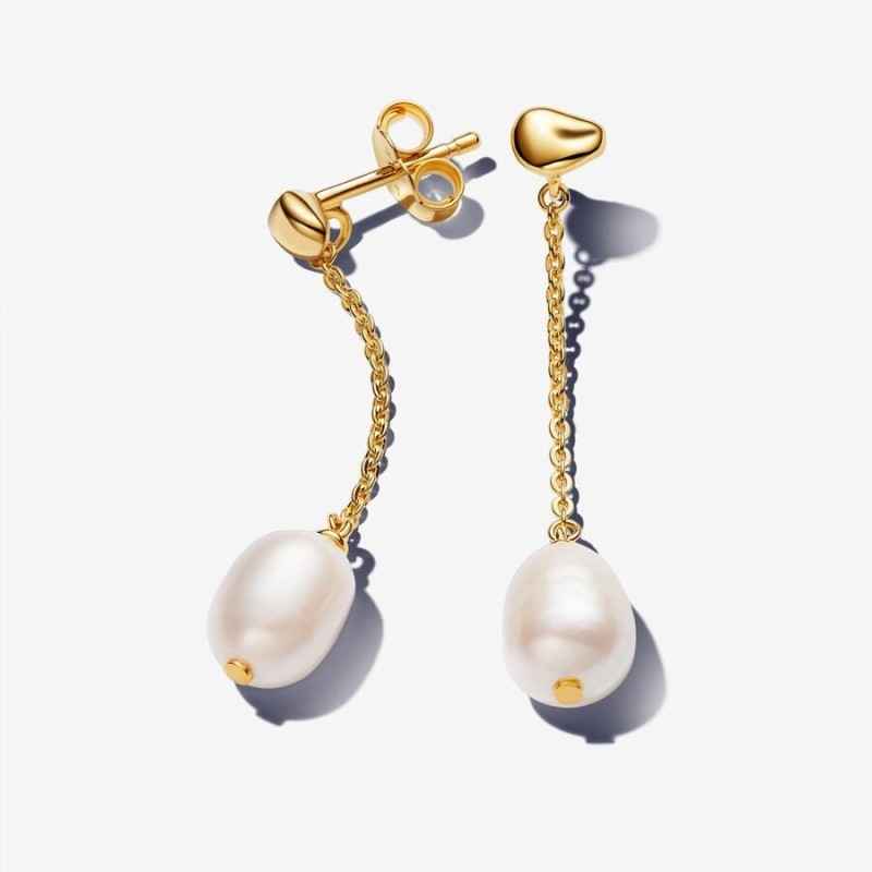 ORECCHINI PENDENTI CON PERLA ACQUA DOLCE DONNA PANDORA 