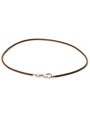 COLLANA CUOIO MARRONE 42CM DONNA TROLLBEADS  TLENE-00001 Trollbeads