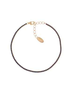 BRACCIALE DORATO ZIRCONI BLU DONNA AMEN TENNIS MANIA BT1GBL17 AMEN