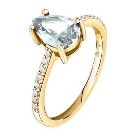 ANELLO TESORI DORATO ZIRCONE BIANCO MIS.16 DONNA MORELLATO  SAIW210016 MORELLATO