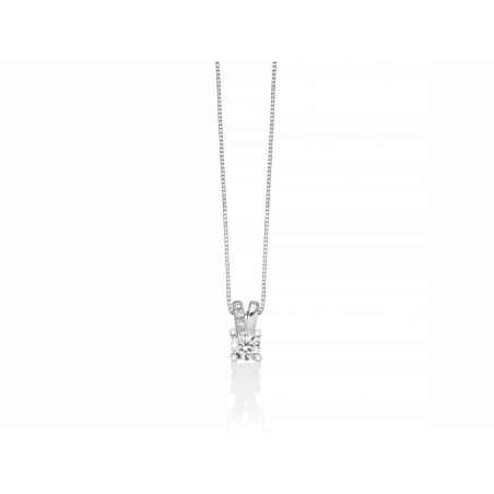 COLLANA PUNTO LUCE ORO BIANCO DONNA MILUNA I DIAMANTI CLD4511-024G7 Miluna