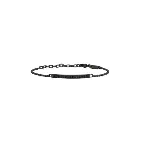 BRACCIALE ACCIAIO NERO LIGHT ROW UOMO BREIL  TJ3519 Breil