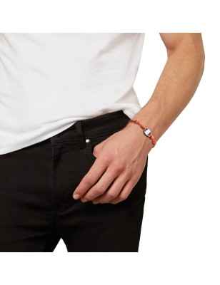 BRACCIALE B LOCK CORDINO ARANCIONE UOMO BREIL  TJ3630 Breil