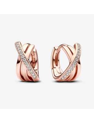 ORECCHINI CERCHI LINEE INTRECCIATE DONNA PANDORA  283150C01 Pandora