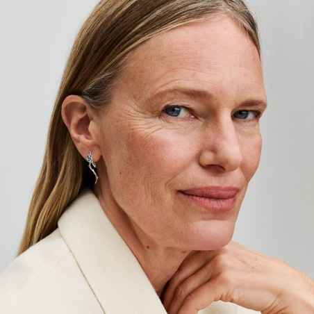 ORECCHINI ROSA GEOMETRICA DONNA PANDORA 