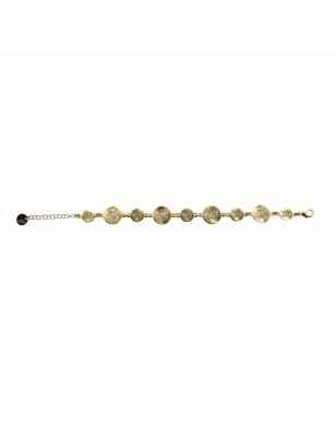 BRACCIALE ONDE CON ELEMENTI TONDI E ZIRCONI DONNA AQUAFORTE  H4182512 AQUAFORTE