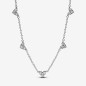 COLLANA CUORI CON TRE PIETRE DONNA PANDORA 