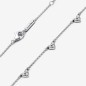 COLLANA CUORI CON TRE PIETRE DONNA PANDORA 