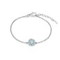 BRACCIALE ARGENTO GEMMA DEL CIELO A FIORE DONNA MILUNA 