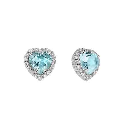 ORECCHINI ACQUEMARINE E DIAMANTI DONNA MILUNA LE GEMME ERD2840 Miluna