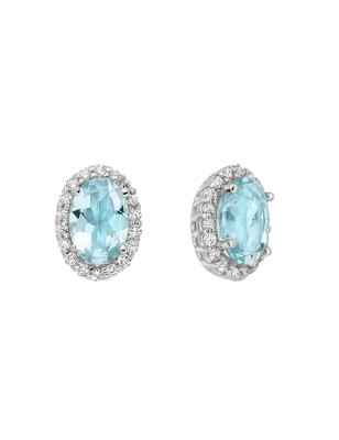 ORECCHINI ACQUEMARINE E DIAMANTI DONNA MILUNA LE GEMME ERD2841 Miluna
