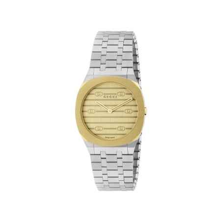 OROLOGIO GUCCI 25H 30MM PLACCATO ORO DONNA GUCCI 25H YA163502 Gucci