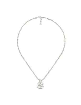 COLLANA CIONDOLO GG UOMO-DONNA GUCCI INTERLOCKING G YBB47921900100U Gucci