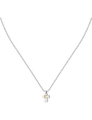 COLLANA GOLD CROCE PENDENTE UOMO MORELLATO  SATM25 Morellato