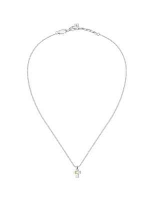COLLANA GOLD CROCE PENDENTE UOMO MORELLATO 
