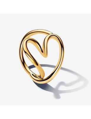 ANELLO CUORE LINEA SINUOSA M54 DONNA PANDORA  163288C00-54 Pandora