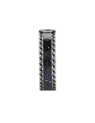 ANELLO IN ARGENTO SMALTO NERO M15 DONNA GUCCI INTERLOCKING G YBC645573002015 Gucci