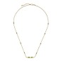 COLLANA ORO GIALLO E TORMALINE VERDI DONNA GUCCI LINK TO LOVE
