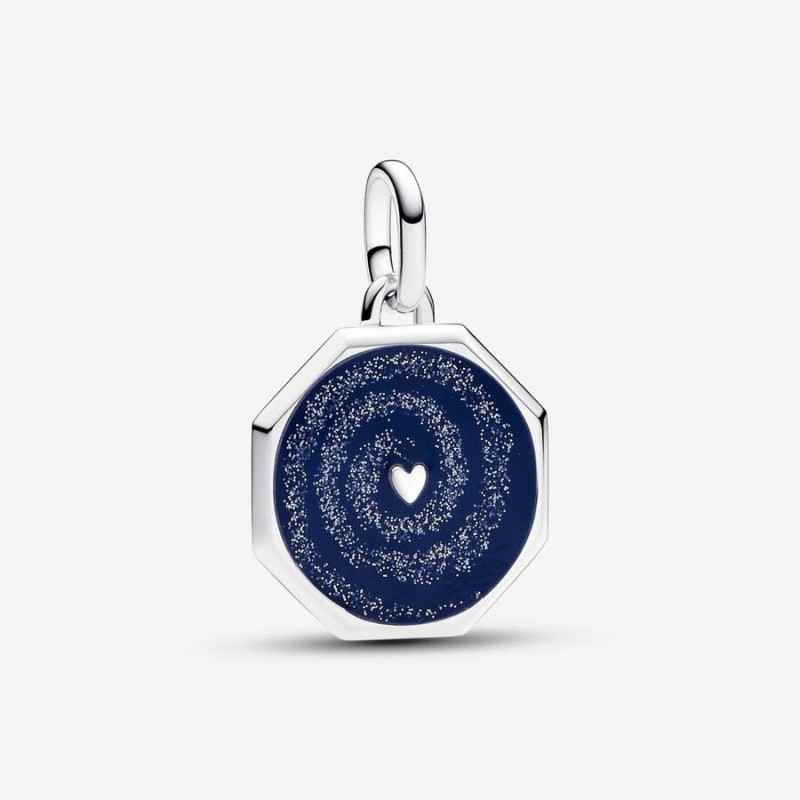 CHARM MEDALLION GALAXY HEART DONNA PANDORA ME