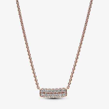 COLLANA PAVE' FASCIA DOPPIA DONNA PANDORA  382621C01-45 Pandora