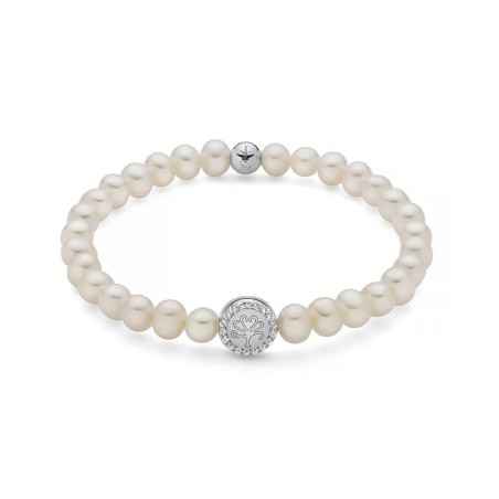 BRACCIALE PERLE BIANCHE ALBERO VITA RODIO DONNA MILUNA  PBR3504-TPZ MILUNA