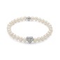 BRACCIALE PERLE BIANCHE CUORE RODIO DONNA MILUNA 