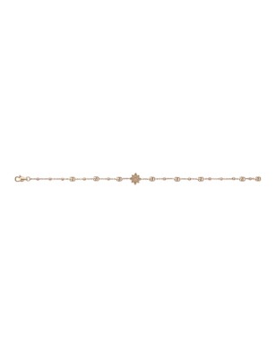 BRACCIALE IN ORO ROSA E DIAMANTI DONNA GUCCI FLORA YBA702389001017 Gucci