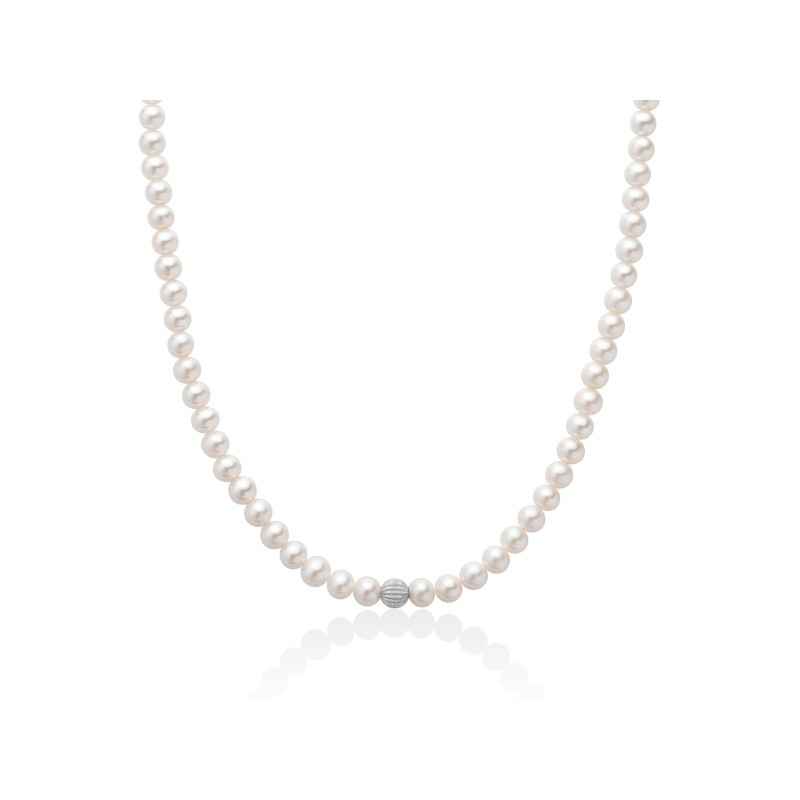 COLLANA PERLE ORIENTE CENTRALE ORO DIAMANTATO MILUNA LE PERLE