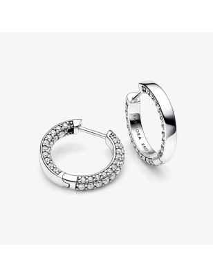 ORECCHINI CERCHI PAVE DONNA PANDORA TIMELESS