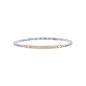 BRACCIALE ACCIAIO BICOLOR CUBIC ZIRCONIA LIGHT ROW UOMO BREIL 