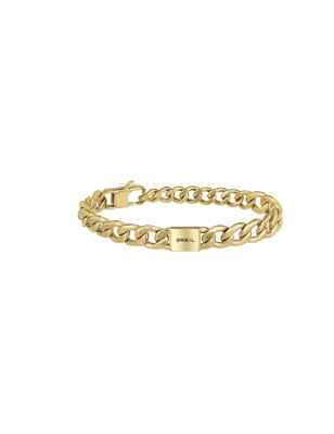 BRACCIALE ACCIAIO IP GOLD LOGOMANIA UOMO BREIL  TJ3069 Breil