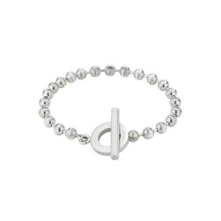BRACCIALE IN ARGENTO A SFERE 17CM DONNA GUCCI  YBA602707001017 Gucci