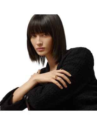 ANELLO IN ORO GIALLO DOPPIA G M 14 DONNA GUCCI GG RUNNING YBC525690001014 Gucci