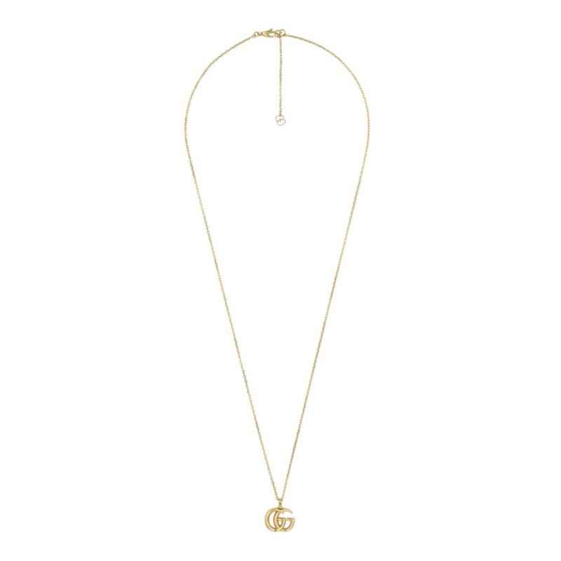 COLLANA IN ORO GIALLO DOPPIA G DONNA GUCCI GG RUNNING