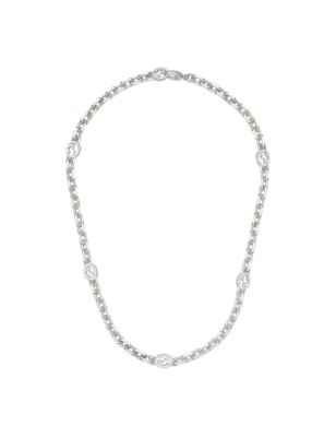 COLLANA A CATENA IN ARGENTO UOMO-DONNA GUCCI INTERLOCKING G